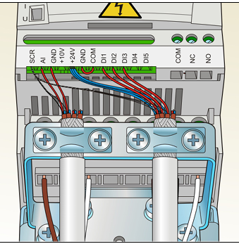 Configuración de parámetros del VFD ABB desde el panel de operación