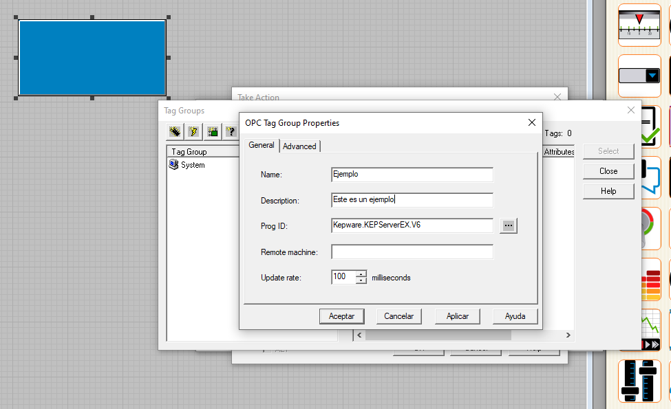 Configuración OPC InfeLink